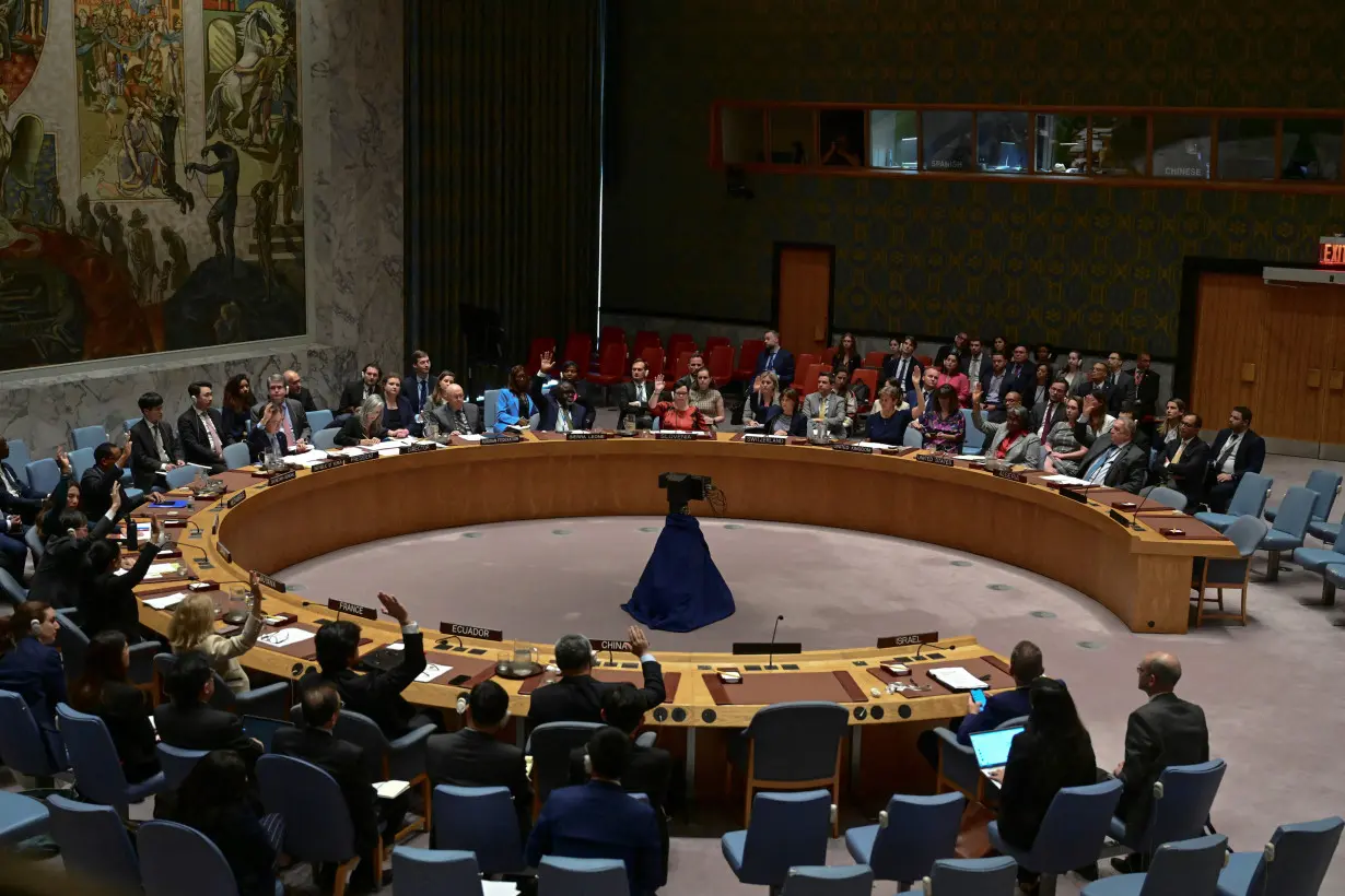 United Nations Security Council votes on a ceasefire proposal