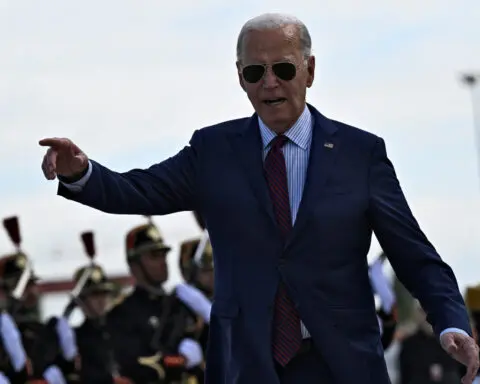 Biden lands in France for D-Day anniversary, democracy speech