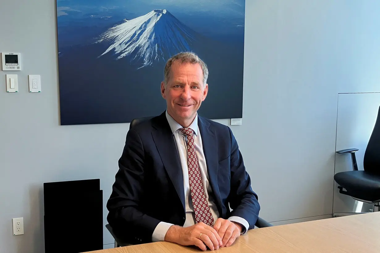 Jarand Rystad, chief executive of Rystad Energy, holds an interview with Reuters, in Tokyo