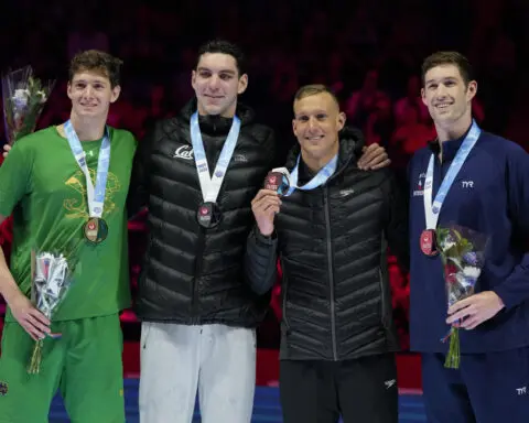 American swimming stars Dressel and Manuel settle for relay spots at US swim trials