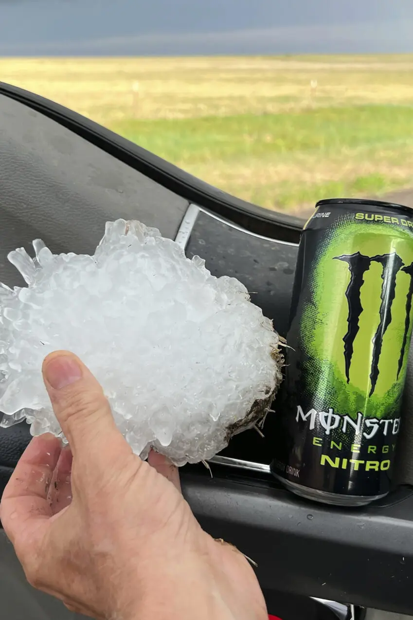 Monster Hail Stone Texas