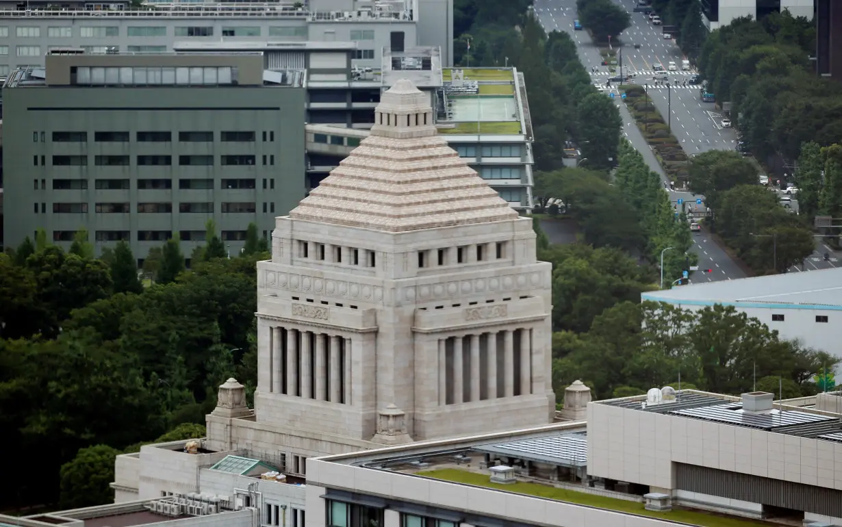 The Parliament Building is seen in Tokyo