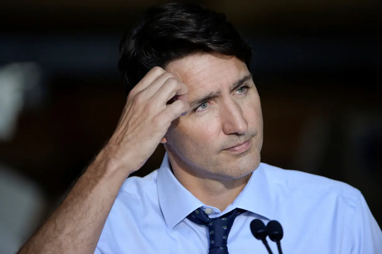 Canada's Prime Minister Justin Trudeau visits ETI Converting Equipment in Longueuil