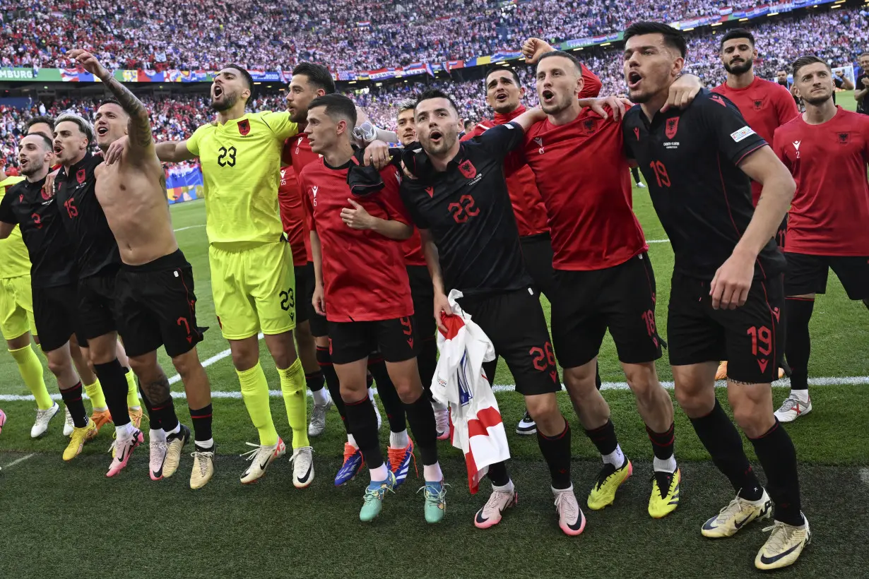 Gjasula scores own goal then last-gasp equalizer for Albania in 2-2 draw with Croatia at Euro 2024