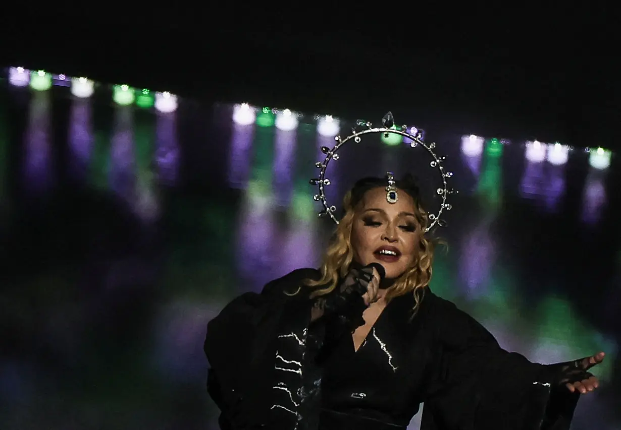 Madonna's concert at Copacabana beach, in Rio de Janeiro
