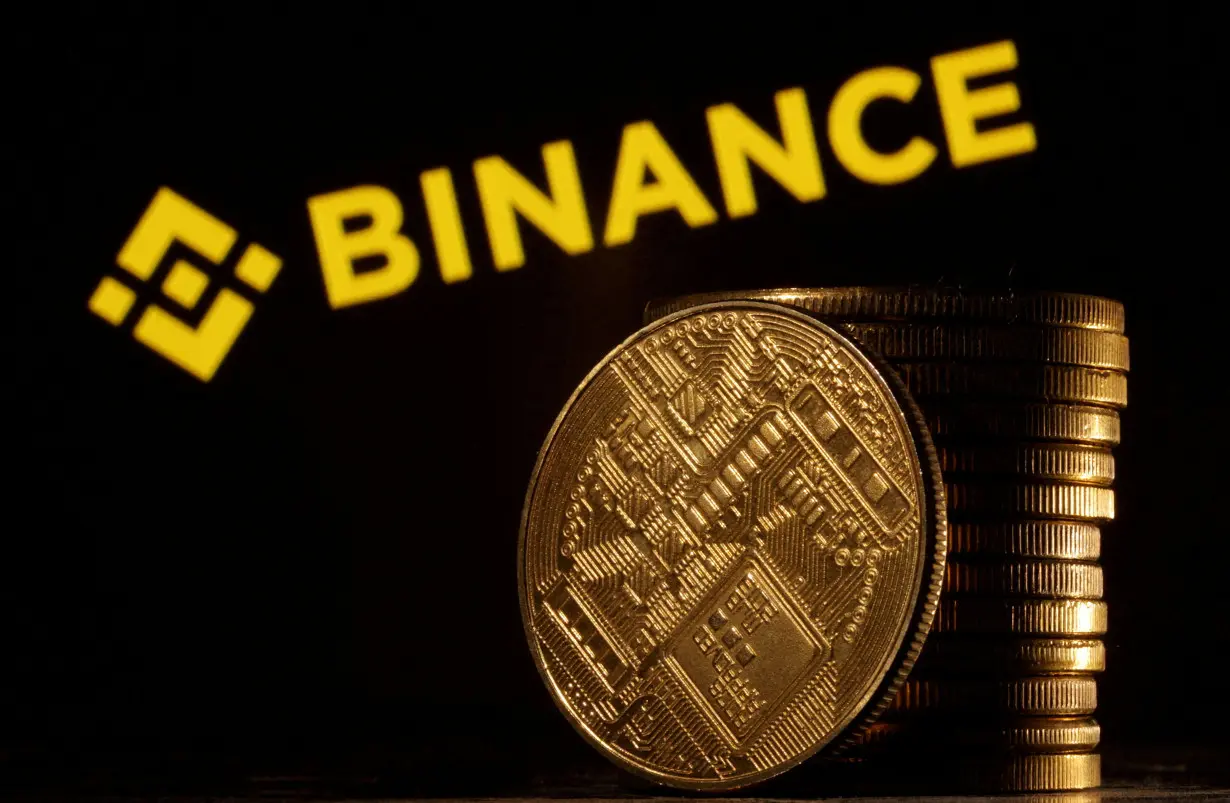 FILE PHOTO: Illustration shows Binance logo