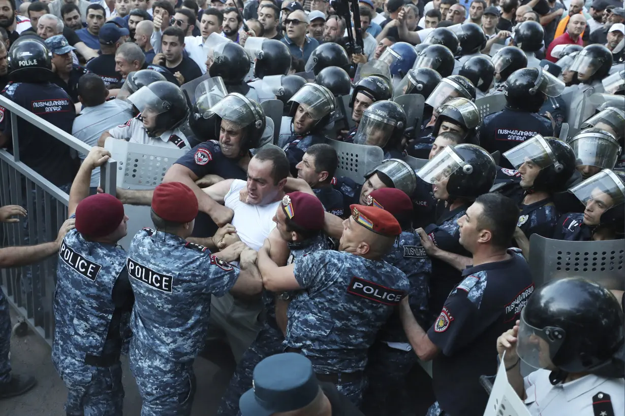 CORRECTION Armenia Protest