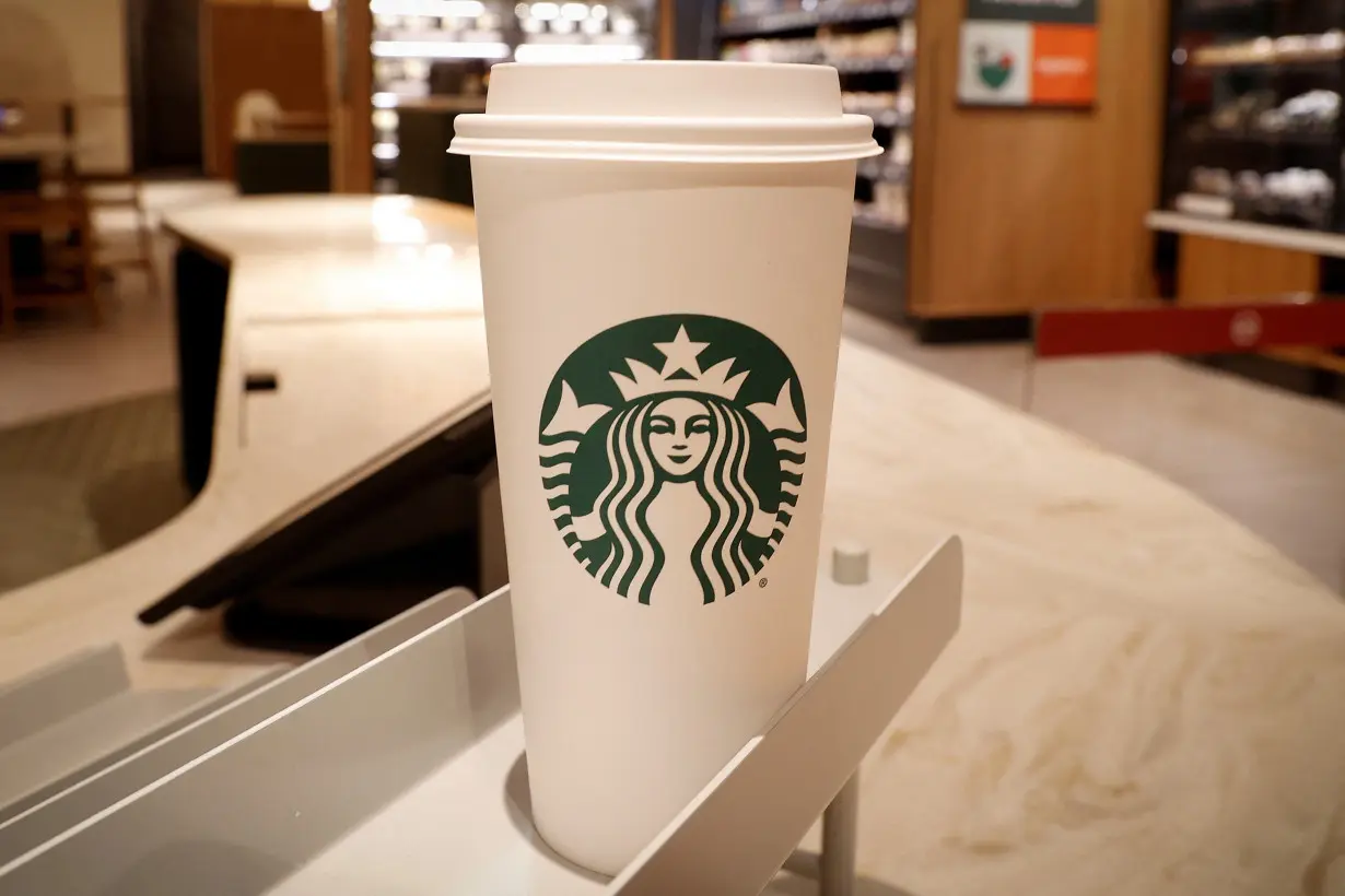 FILE PHOTO: New Starbucks store, its first-ever in partnership with Amazon Go is pictured ahead of opening in New York