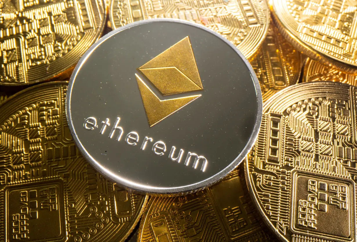 FILE PHOTO: Representation of cryptocurrency Ethereum is seen in this illustration