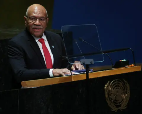Athletics-Fiji Prime Minister Rabuka wins Oceania medal at 75