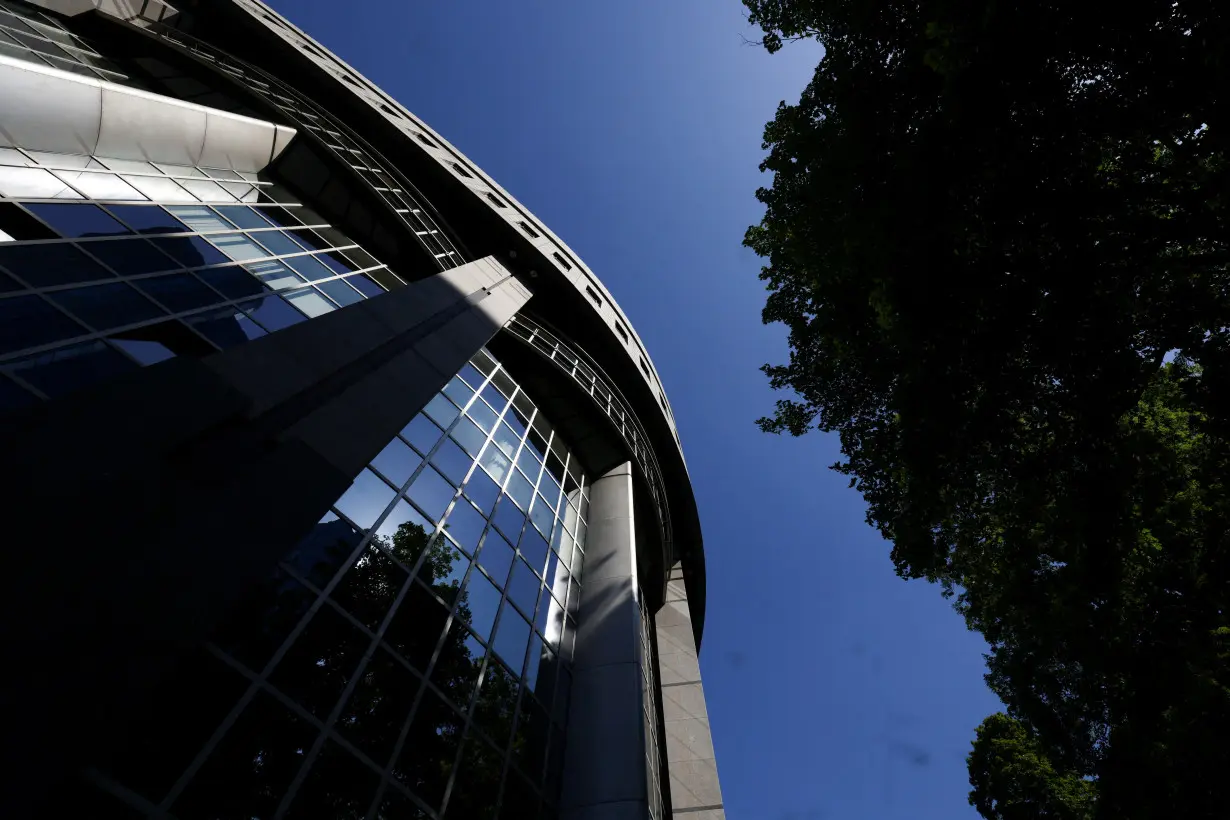 FILE PHOTO: A general view of the building of EU parliament in Brussels