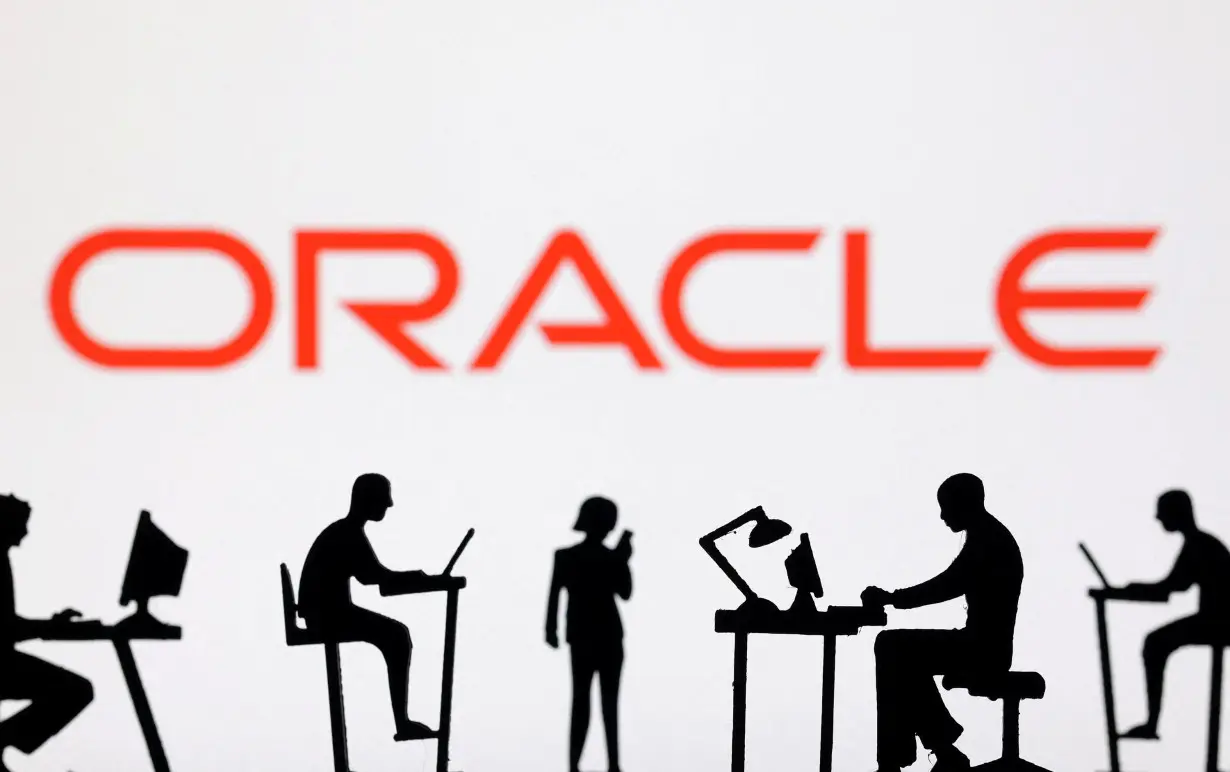 Illustration shows Oracle logo