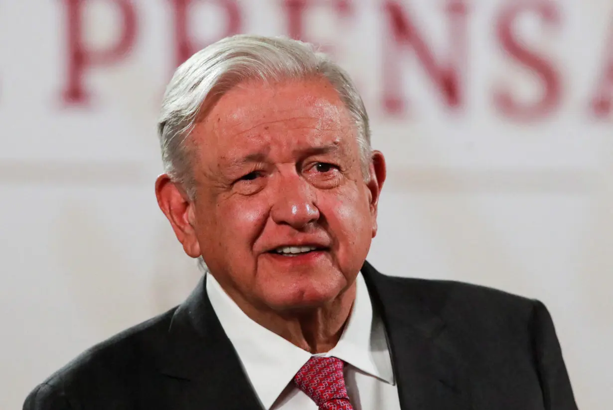 FILE PHOTO: Mexico's President Obrador attends press conference after the general election, in Mexico City