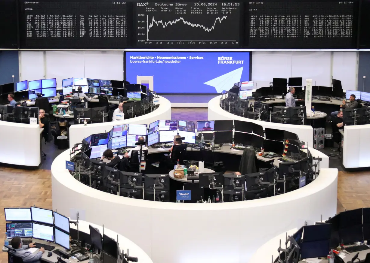 German share price index DAX graph is pictured at the stock exchange in Frankfurt