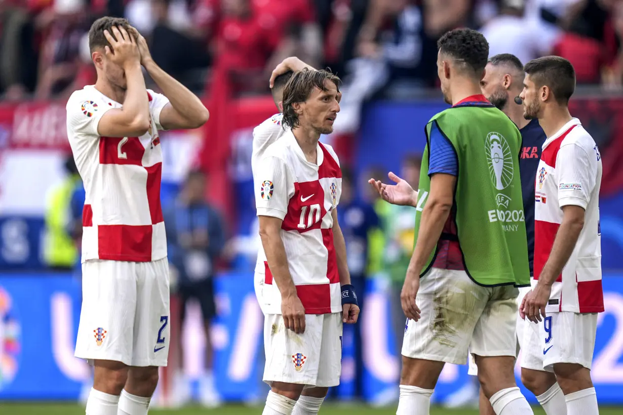 Gjasula scores own goal then last-gasp equalizer for Albania in 2-2 draw with Croatia at Euro 2024