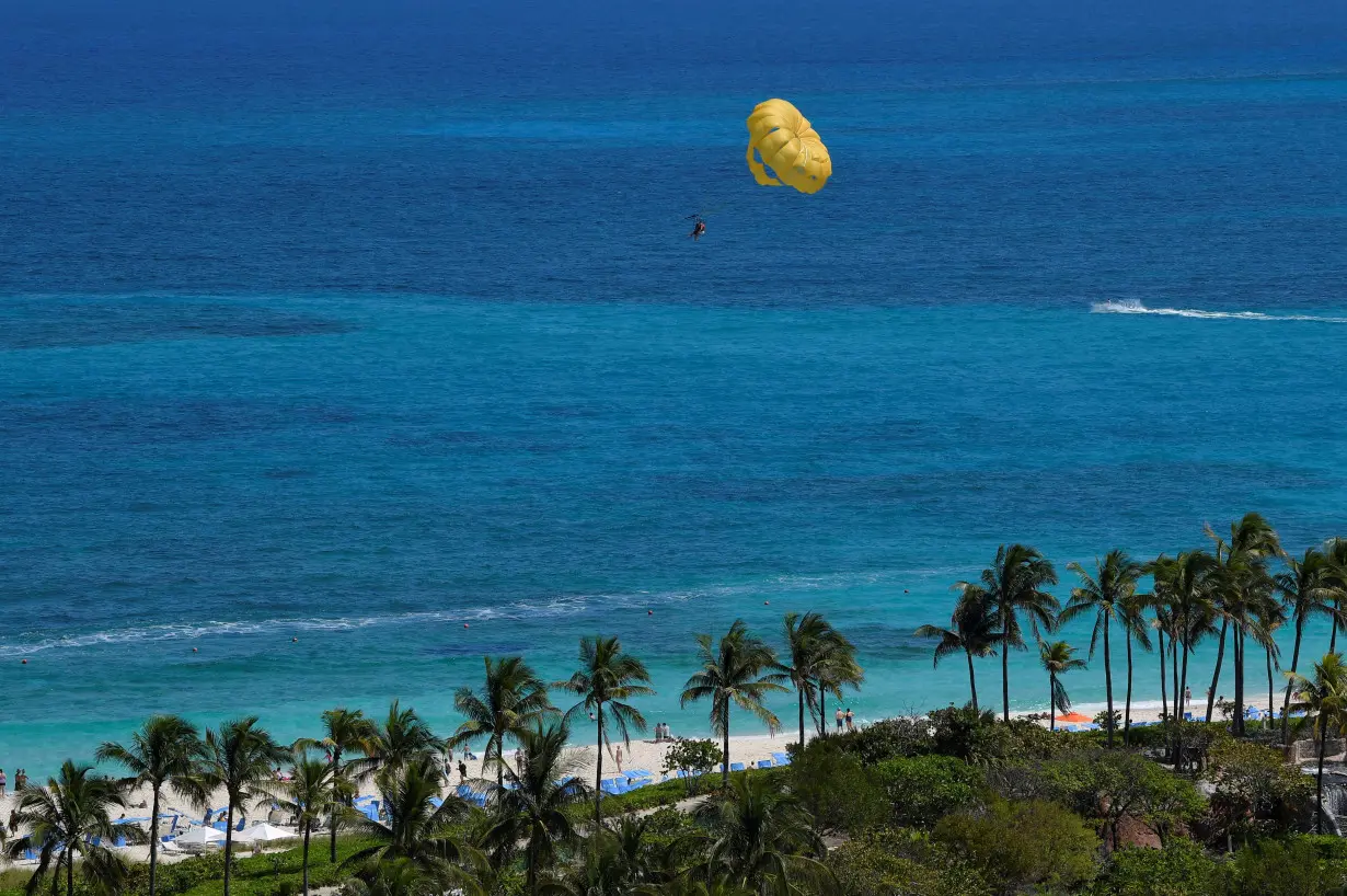 FILE PHOTO: Holidaymakers relax in Nassau