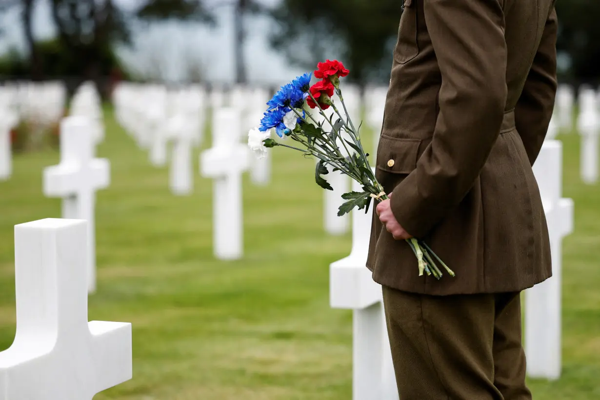 80th anniversary of the 1944 D-Day landings in Colleville-sur-Mer