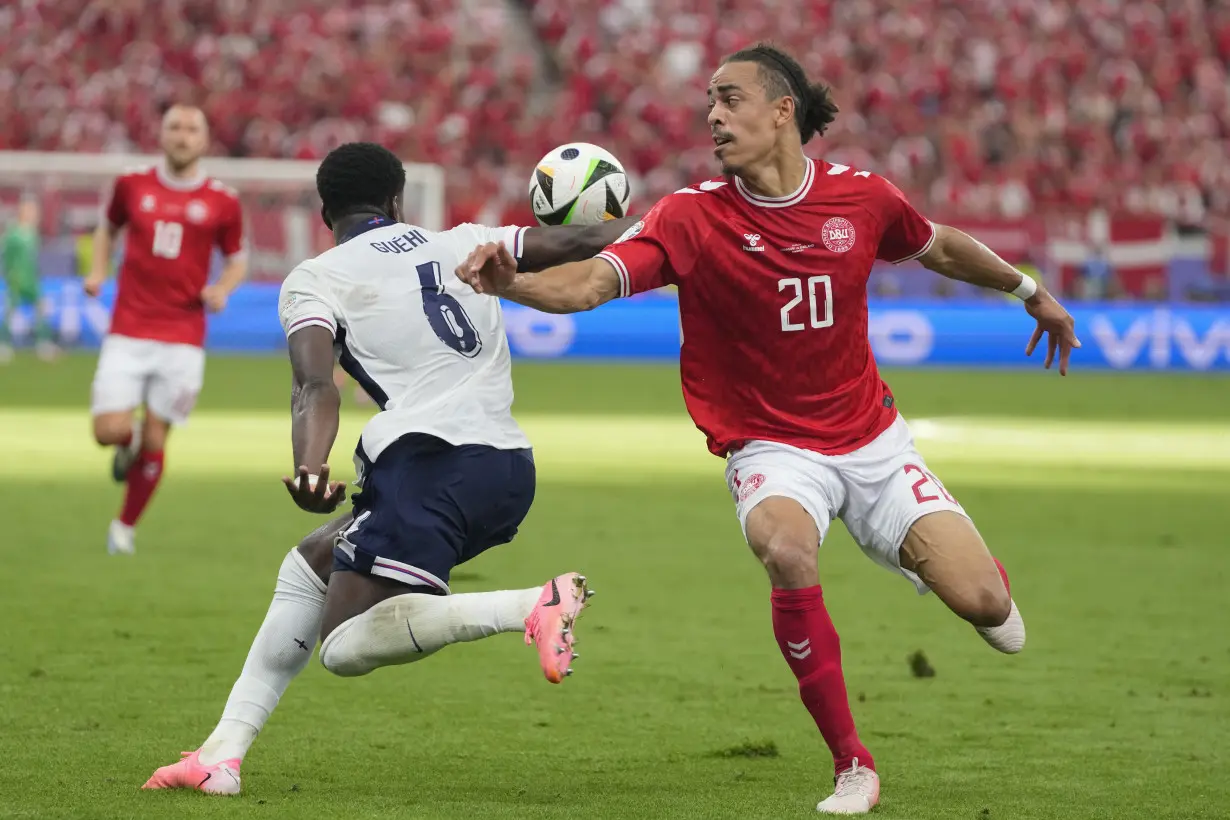 England fails to convince in 1-1 draw with Denmark though should advance at Euro 2024