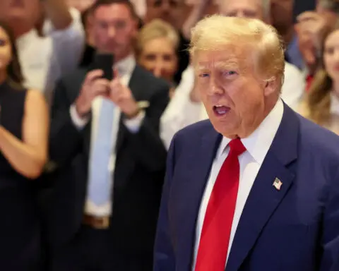 Pro-Trump spending group plans $100 million ad blitz in US battleground states