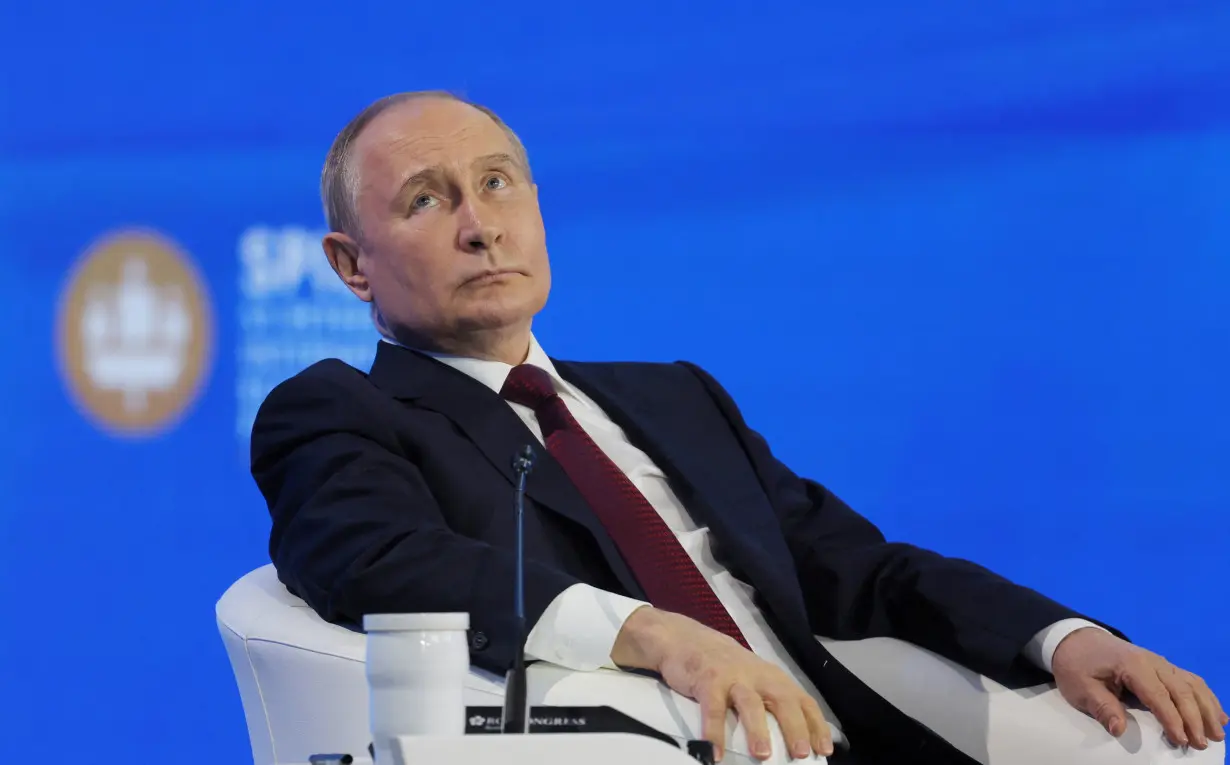 Russian President Putin attends St. Petersburg International Economic Forum