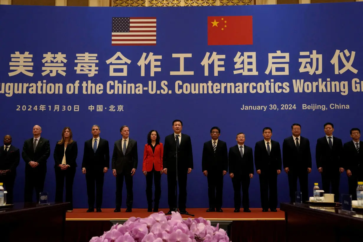 FILE PHOTO: Interagency U.S. delegation visits China to launch the U.S.-China Counternarcotics Working Group