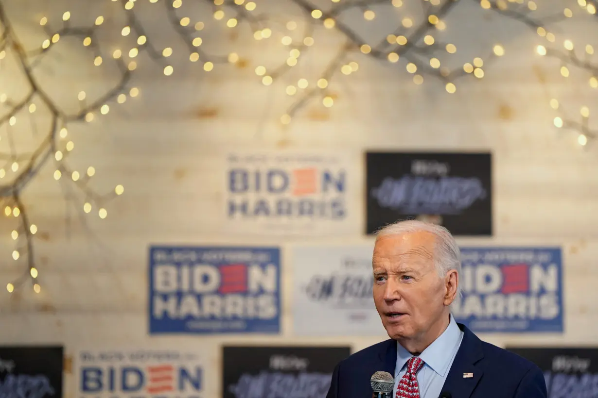 U.S. President Joe Biden attends a campaign stop at South Restaurant & Jazz Club in Philadelphia