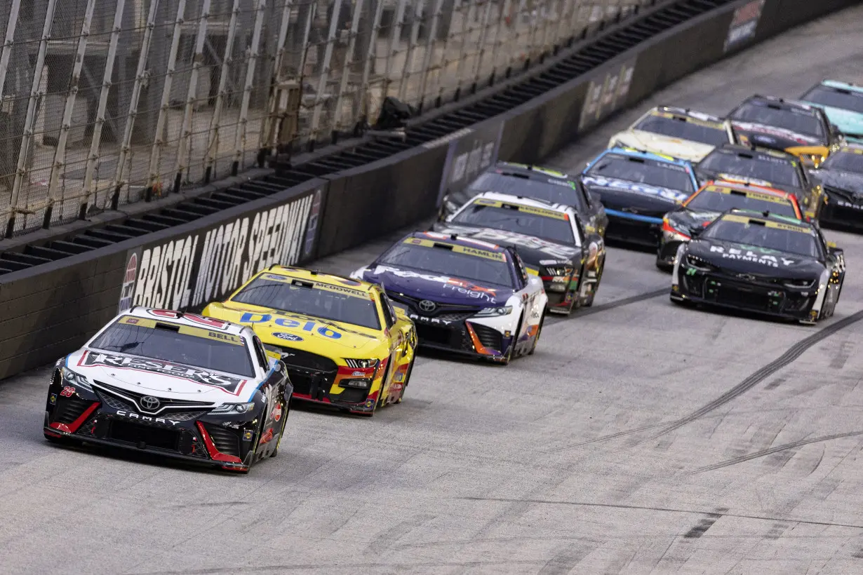 Hamlin wins at Bristol as reigning NASCAR champion Joey Logano eliminated from playoffs