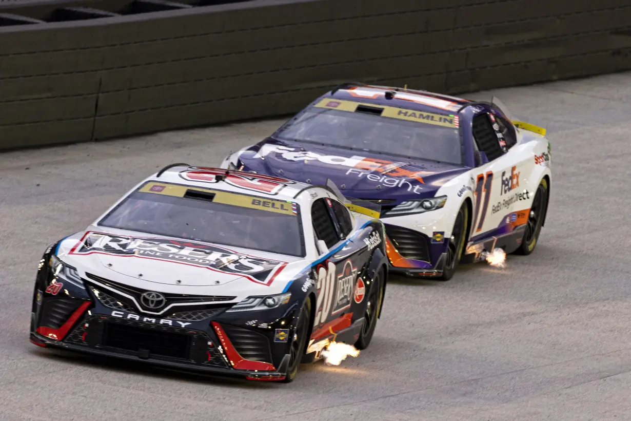 Hamlin wins at Bristol as reigning NASCAR champion Joey Logano eliminated from playoffs