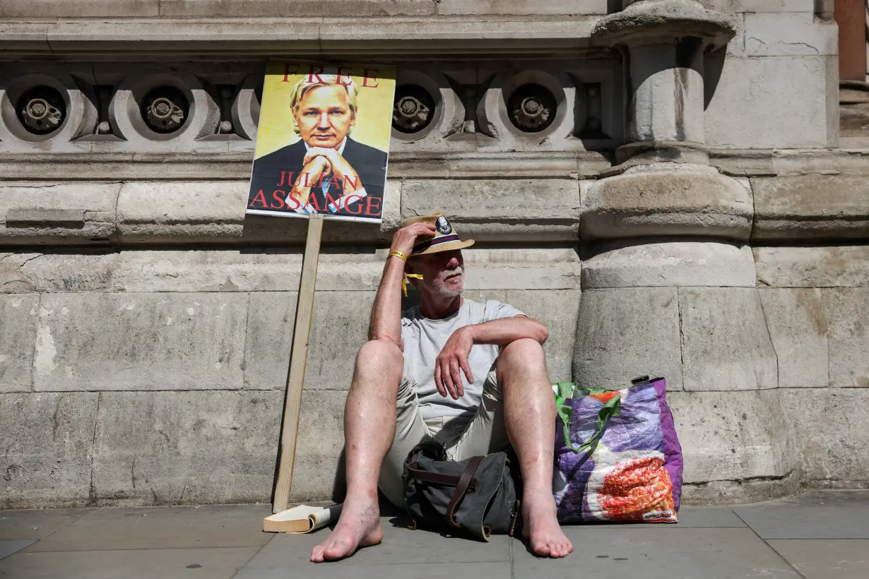 FILE PHOTO: Extradition hearing of WikiLeaks founder Julian Assange, in London