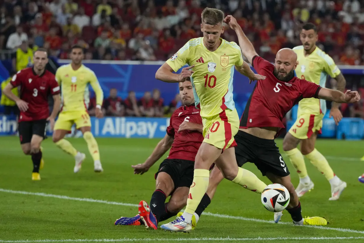 Euro 2024 Soccer Albania Spain
