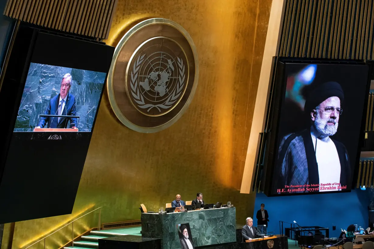 FILE PHOTO: United Nations General Assembly holds a ceremonial tribute to Iran's President Ebrahim Raisi at the U.N. headquarters in New York