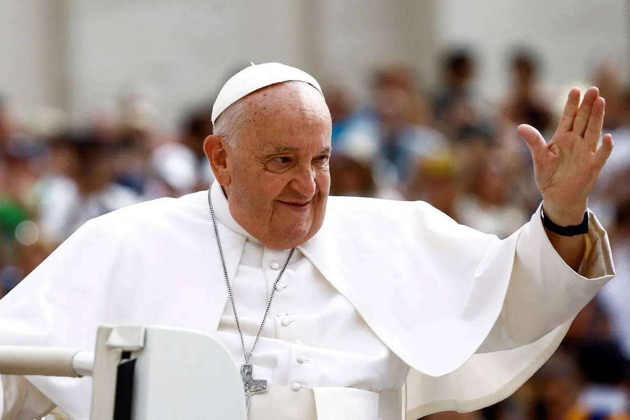 FILE PHOTO: Pope Francis holds weekly general audience at the Vatican