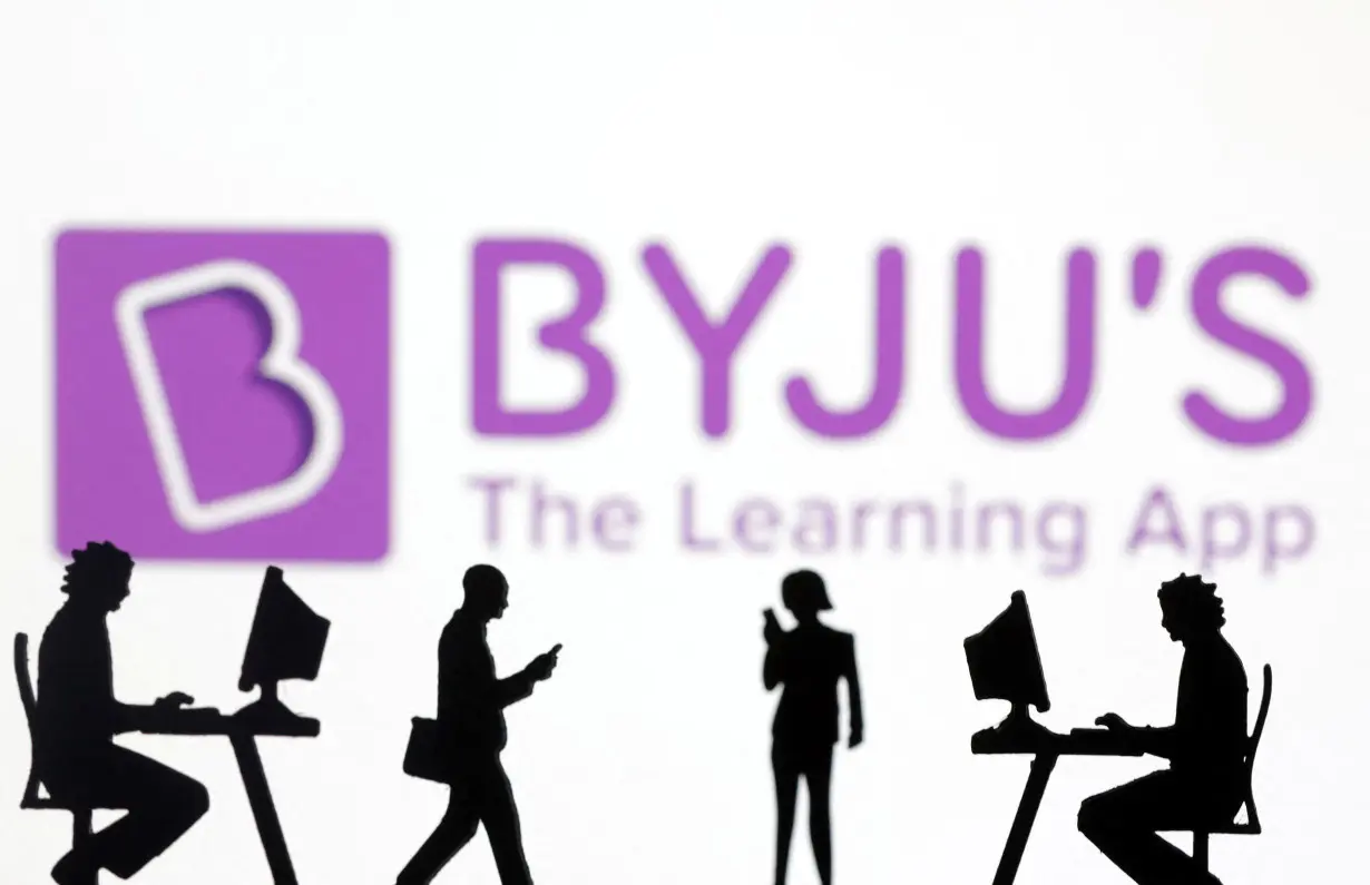 Illustration shows Byju's logo