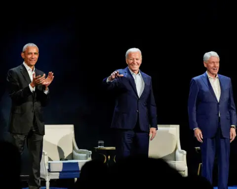 Biden, Clintons raise over $8 million at fundraiser in critical Virginia