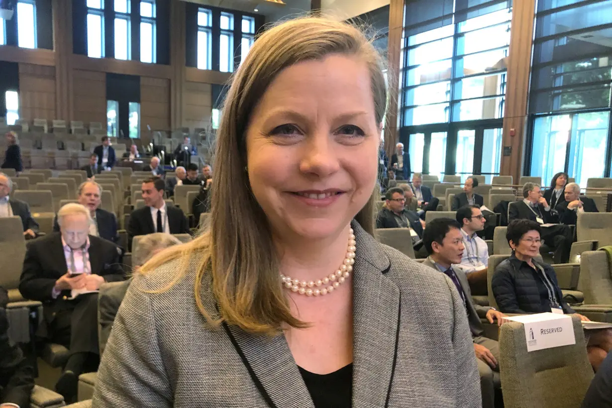 FILE PHOTO: Federal Reserve Board Governor Michelle Bowman at a conference on monetary policy at The Hoover Institution in Palo Alto