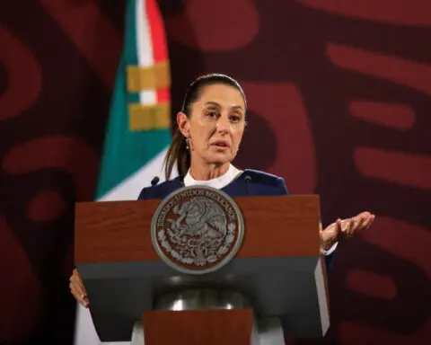 Mexico's Sheinbaum to push forward with judicial reform, peso slumps