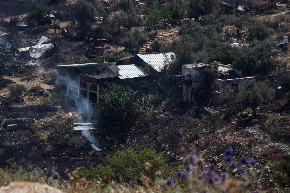 Fire following over border rockets launching to Israel from Lebanon, amid ongoing cross-border hostilities between Hezbollah and Israeli forces, in northern Israel