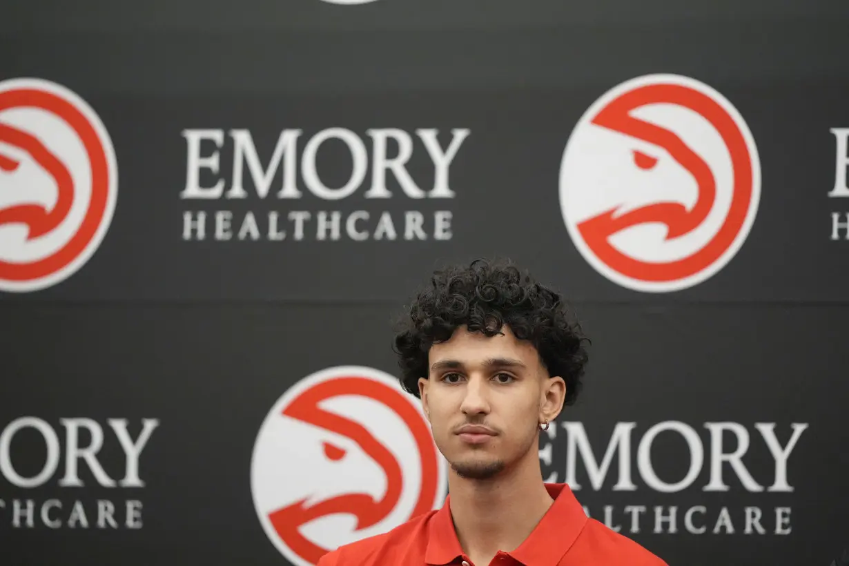 Hawks' Zaccharie Risacher focusing on 'good stuff' instead of pressure as NBA's No. 1 overall pick