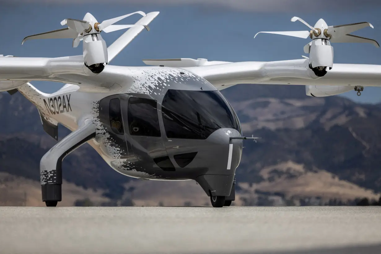 FILE PHOTO: Midnight, an all-electric aircraft from company Archer Aviation, is seen at the Salinas Municipal Airport in Salinas