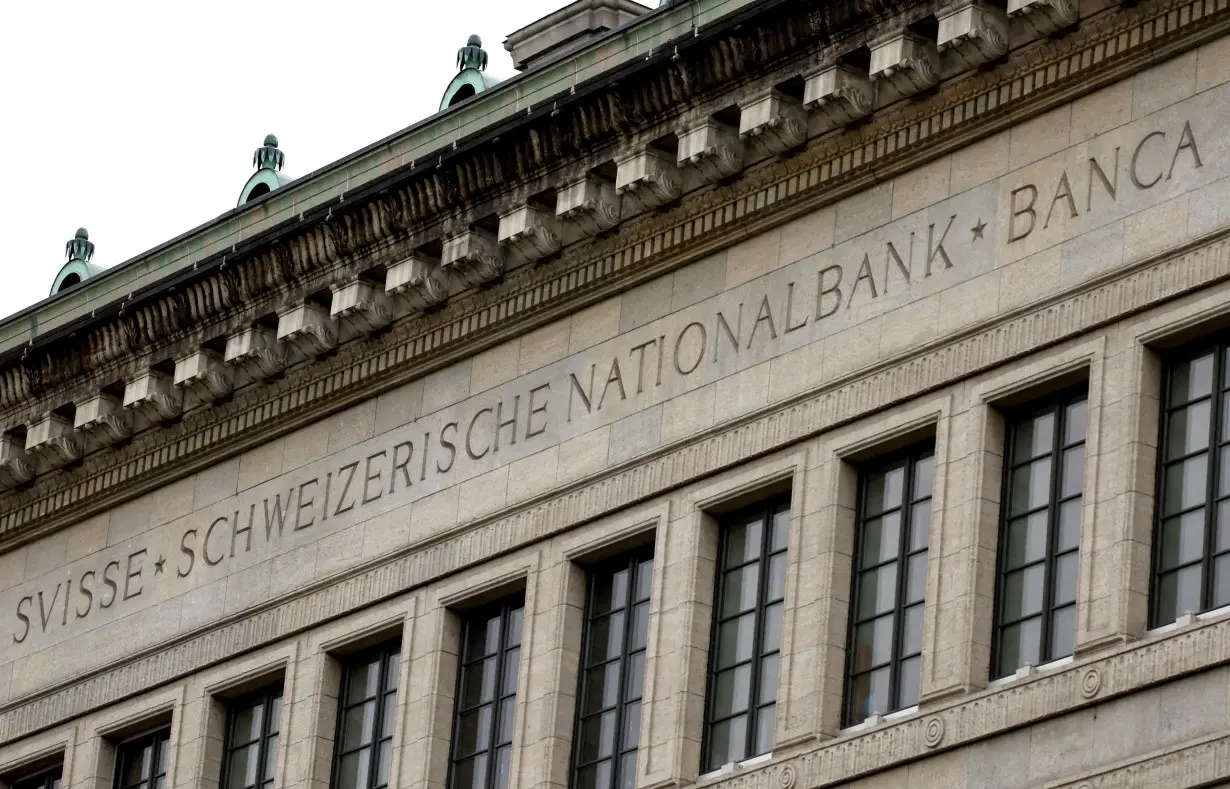 FILE PHOTO: Swiss National Bank press conference in Zurich