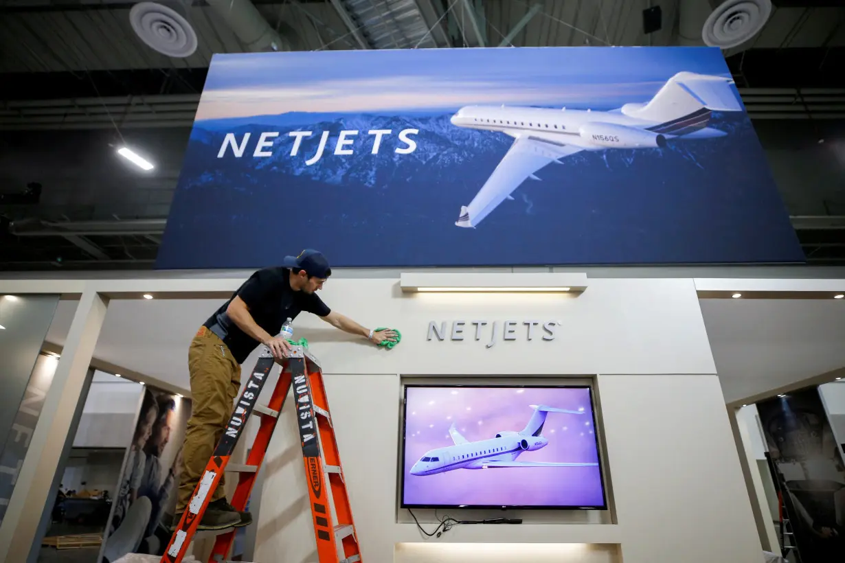 FILE PHOTO: Companies prepare for World's largest air show for business jets in Las Vegas
