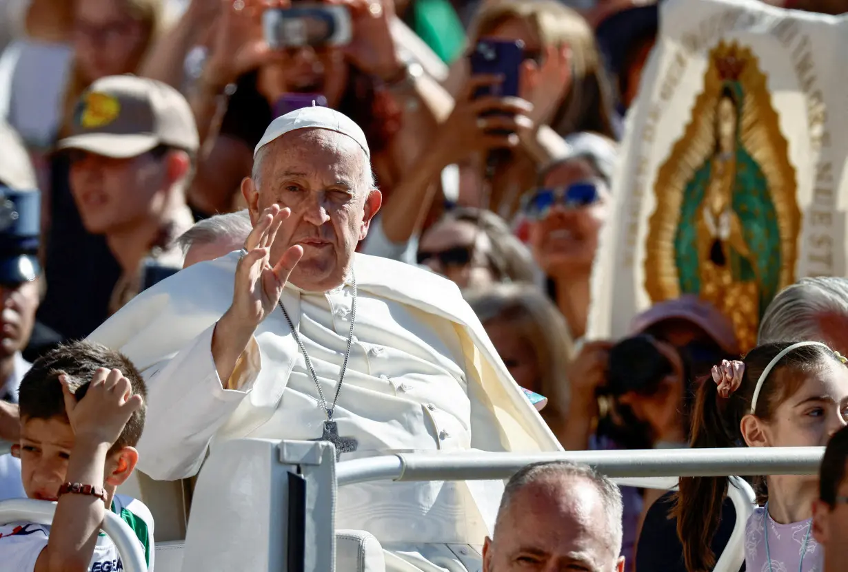 FILE PHOTO: Pope Francis holds weekly general audience