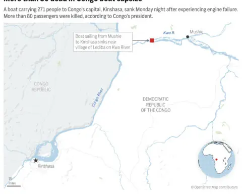 More than 80 passengers killed in the latest boat accident in Congo
