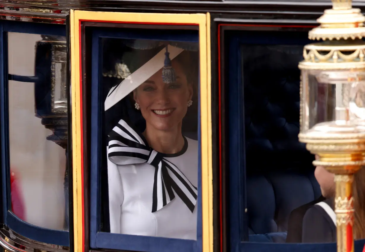 Trooping the Colour parade to honour Britain's King Charles on his official birthday, in London