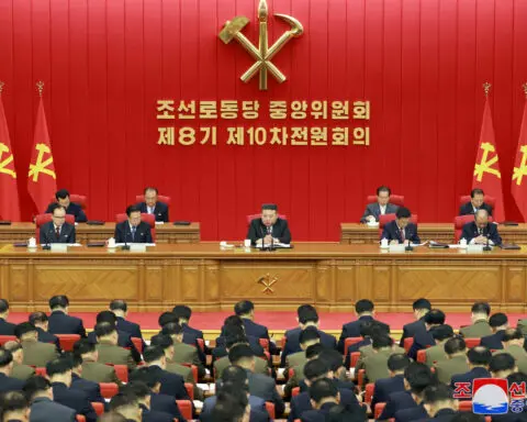 North Korean officials sport Kim Jong Un pins for first time