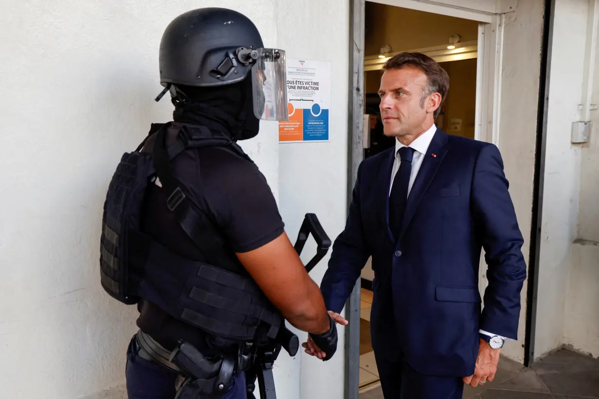 FILE PHOTO: French President Macron visits New Caledonia