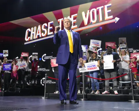 Trump, in his first post-trial rally, demands that appeals courts reverse his felony conviction