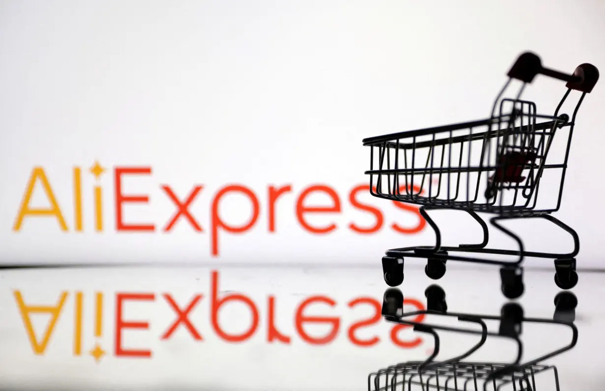 FILE PHOTO: Illustration shows AliExpress logo