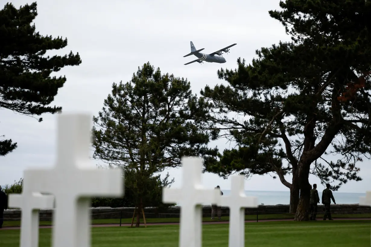 80th anniversary of the 1944 D-Day landings in Colleville-sur-Mer