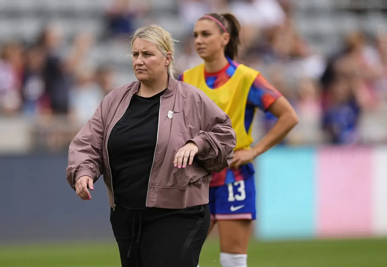 Coach Emma Hayes makes successful debut with US women's national team in 4-0 win over South Korea